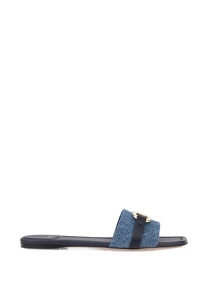 Ferragamo Gancini ornament slides - Blue