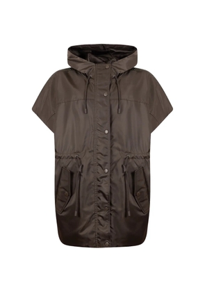 Weekend Max Mara Water-repellent twill padded gilet - Brown