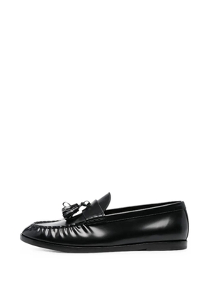 The Row tassel-detail leather loafers - Black