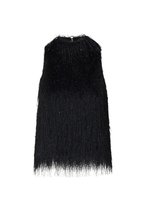 LIU JO fringed top - Black