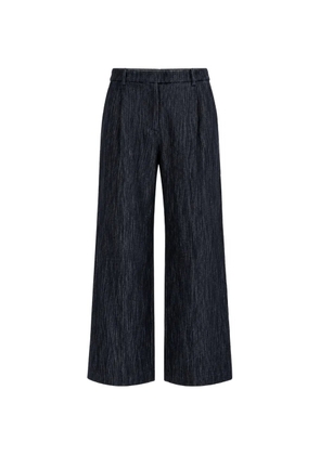 Eleventy pleat-detail trousers - Blue