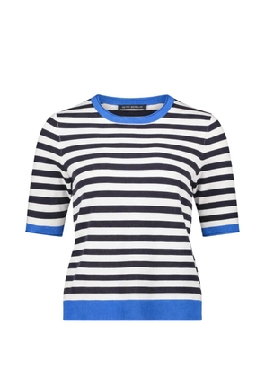 Betty Barclay striped short-sleeve sweater - White