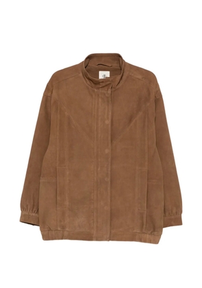 The Garment Geneve suede panelled jacket - Brown