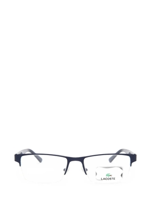 Lacoste matte rectangle-frame glasses - Blue