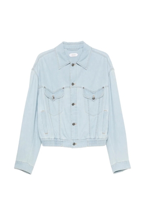 Versace elasticated-waist jacket - Blue