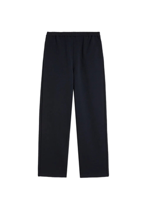 Jil Sander monogram-embroidered jersey track pants - Blue