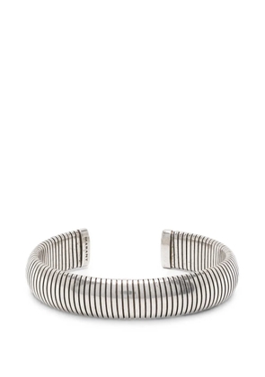 MARANT ribbed-detail cuff bracelet - Silver