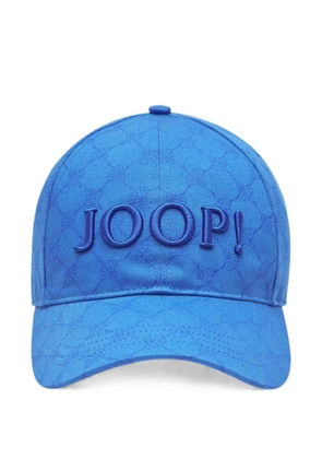 Joop! floral-print embroidered-logo cap - Blue