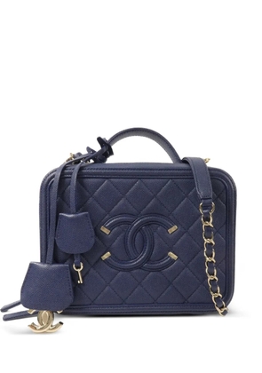 CHANEL Pre-Owned CC Vanity Case tote bag - Blue