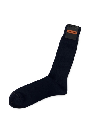Zegna ribbed-knit socks - Blue