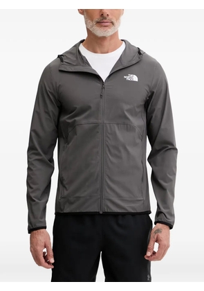 The North Face logo-print hooded jacket - Grey