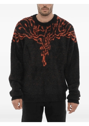 COUNTY OF MILAN embroidered crew-neck sweater - Black