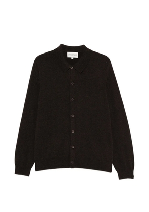 BOMPARD jersey-knit shirt-collar cardigan - Brown