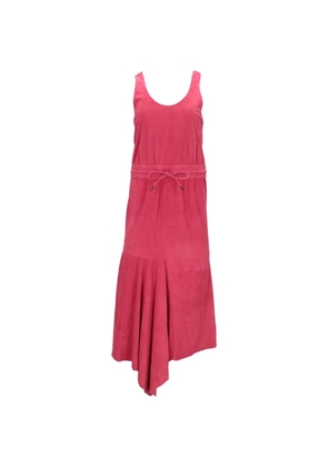 TOM FORD drawstring asymmetric midi dress - Pink
