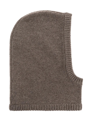 Lisa Yang Astri knitted balaclava hat - Brown