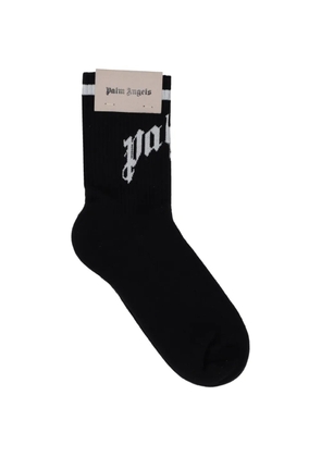 Palm Angels curved-logo socks - Black