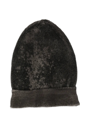 Avant Toi turn-up brim beanie hat - Grey
