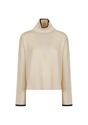 PINKO contrast-trim sweater - Neutrals