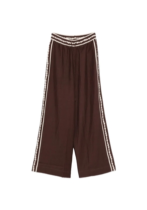 ALEMAIS Lori side-stripe drawstring palazzo pants - Brown