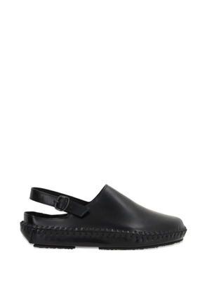 10 CORSO COMO x Hereu stitch-detailing leather mules - Black