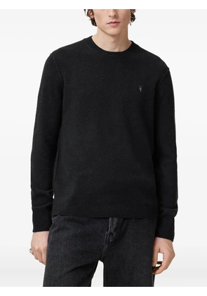 AllSaints logo-embroidered jumper - Black