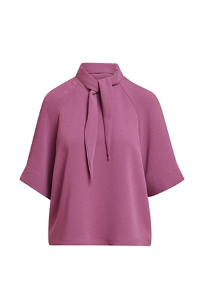 Essentiel Antwerp Kassie raglan-sleeve tie-neck blouse - Purple