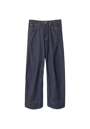 ssstein twist-cut straight-leg jeans - Blue