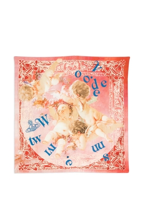 Vivienne Westwood cherubs-print scarf - Pink