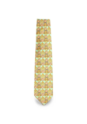 Versace Pre-Owned Medusa-print silk tie - Green