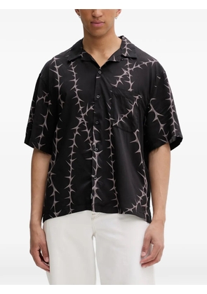 Vans thorn-print short-sleeve shirt - Black