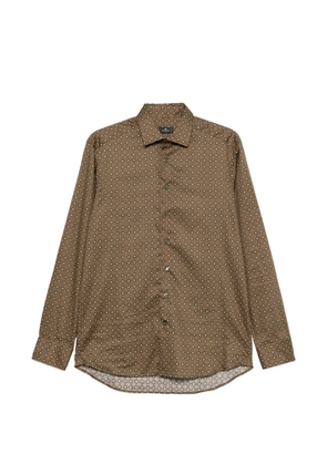 ETRO geometric-print long-sleeve shirt - Green