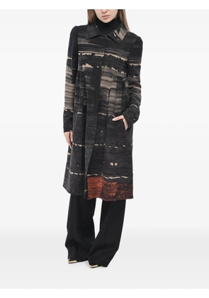 Giambattista Valli printed single-breasted coat - Black