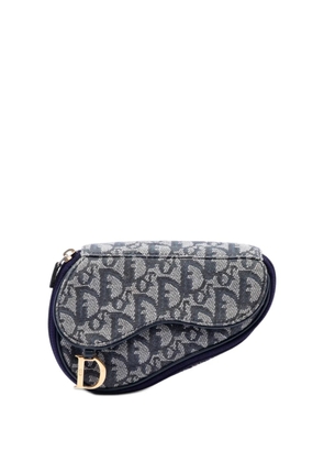 Christian Dior Pre-Owned 2000 Diorissimo Canvas Saddle pouch - Blue