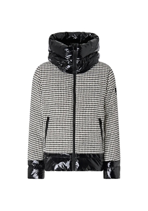 PINKO tweed and nylon down jacket - Black
