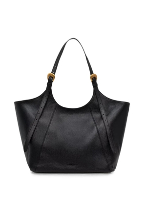 TWINSET buckle-detail pebbled tote bag - Black