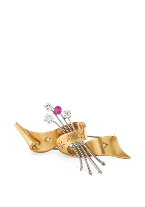 LB Exclusive scroll motiff brooch - Gold