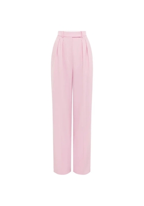 Alex Perry pleated wool trousers - Pink