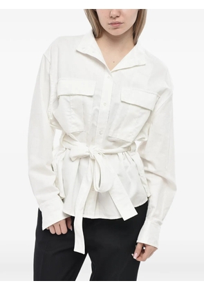 Ferragamo belted Sahariana shirt - White