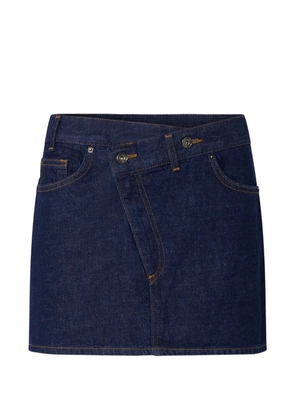 LIU JO asymmetric denim mini skirt - Blue