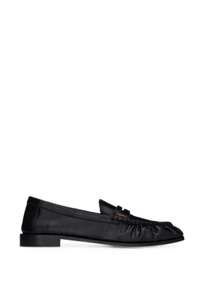Saint Laurent Le Loafers supple in eel - Black