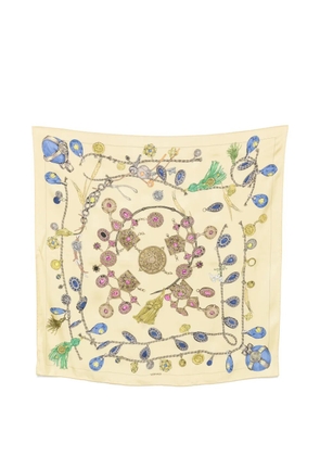 Versace jewellery-print scarf - Yellow