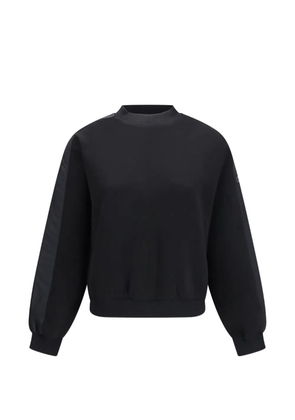 Moose Knuckles Mix Media logo-plaque sweatshirt - Black