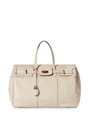 Brunello Cucinelli Explorer travel bag in deerskin - Neutrals