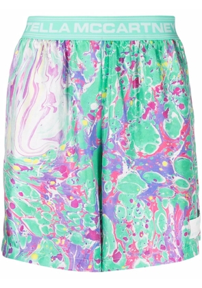 Stella McCartney x Ed Curtis oil swirl shorts - Green