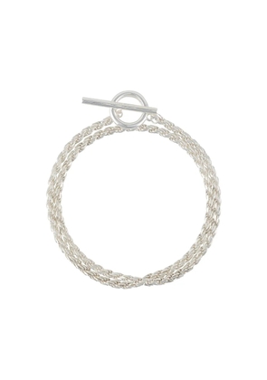 All Blues rope double bracelet - Silver
