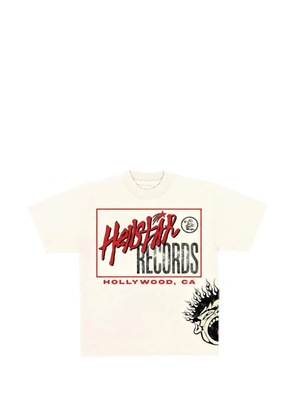 HELLSTAR Records graphic-print T-shirt - Neutrals