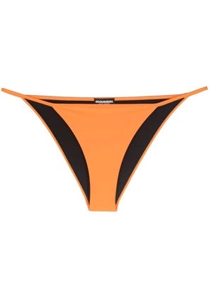 DSQUARED2 logo-print bikini bottoms - Orange