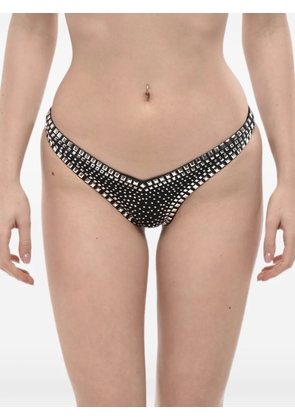 DSQUARED2 stud-embellished high-cut bikini bottoms - Black