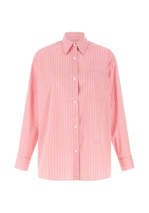 Marni striped oversized shirt - Pink