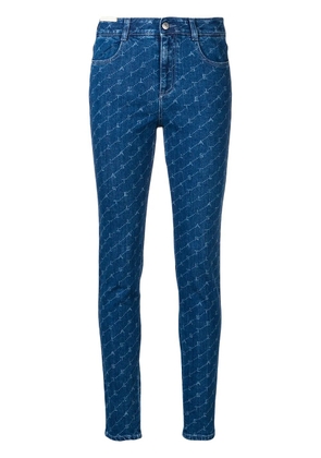 Stella McCartney monogram skinny jeans - Blue